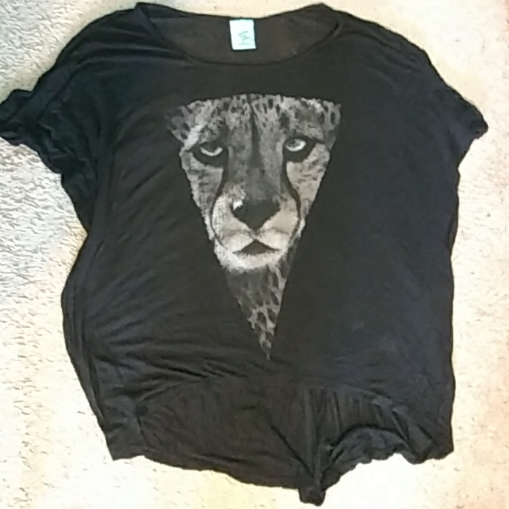 BLACK graphic tee shirt